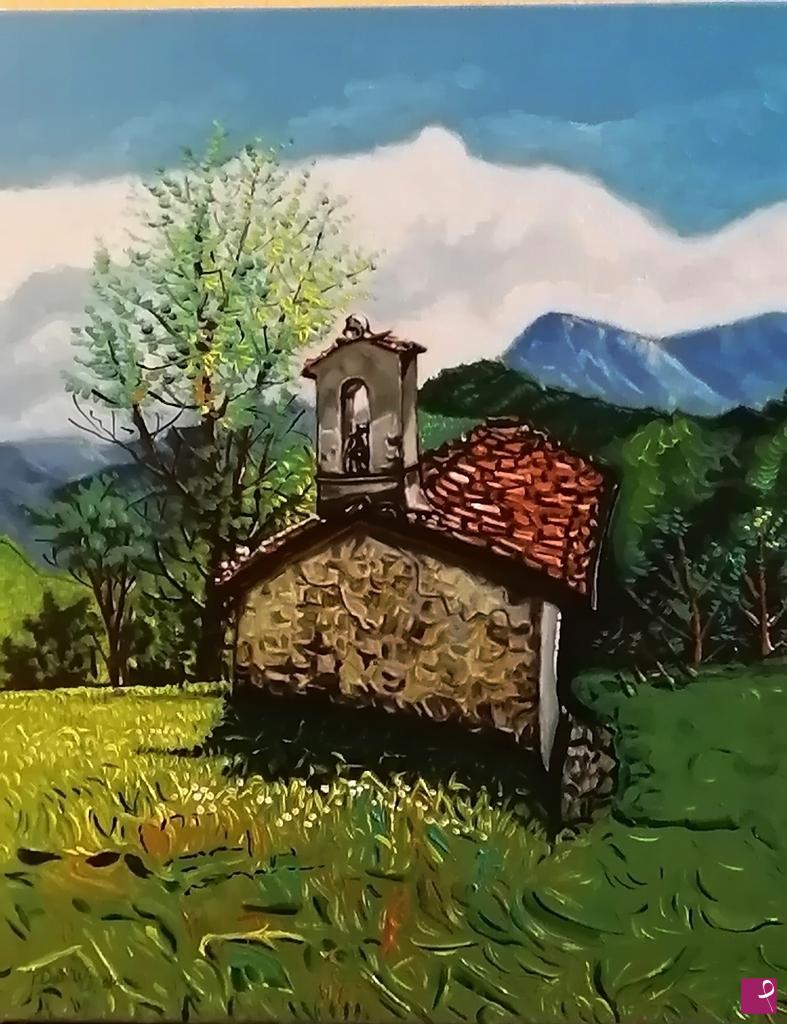 quadri in vendita online - Paesaggio Lombardo Artista Pietro Dell'Aversana 