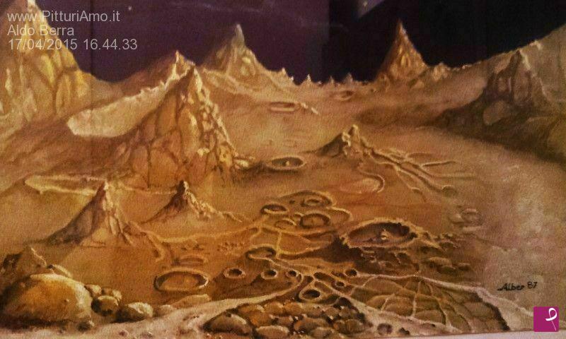 quadri in vendita online - Paesaggio lunare