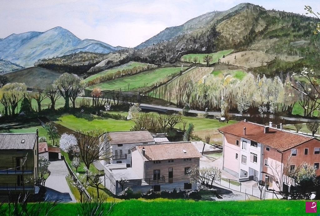 quadri in vendita online - Paesaggio marchigiano