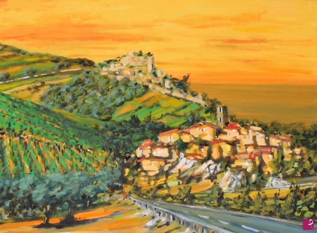 quadri in vendita online - Paesaggio marchigiano