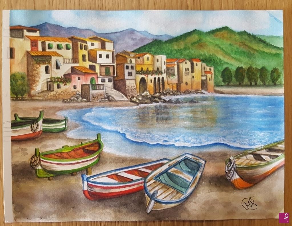 quadri in vendita online - Paesaggio marino