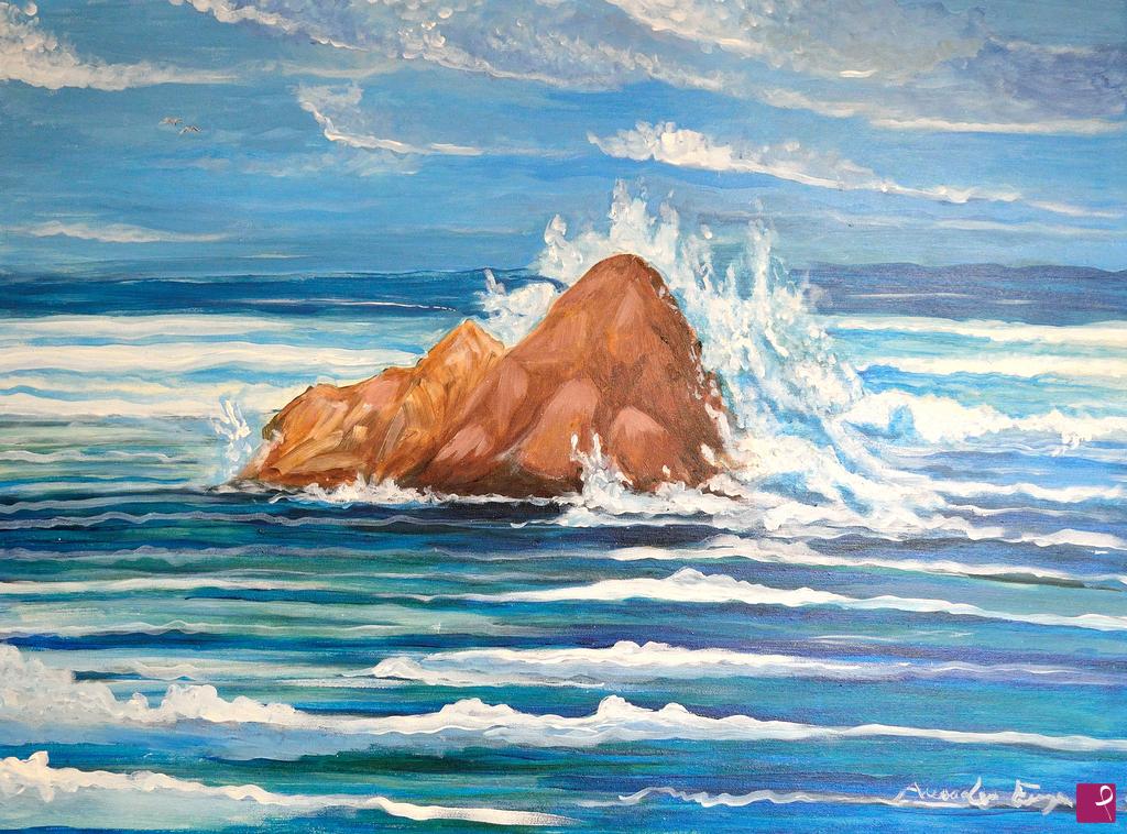 quadri in vendita online - Paesaggio marino