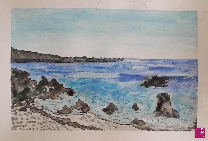 quadri in vendita online - Paesaggio marino 