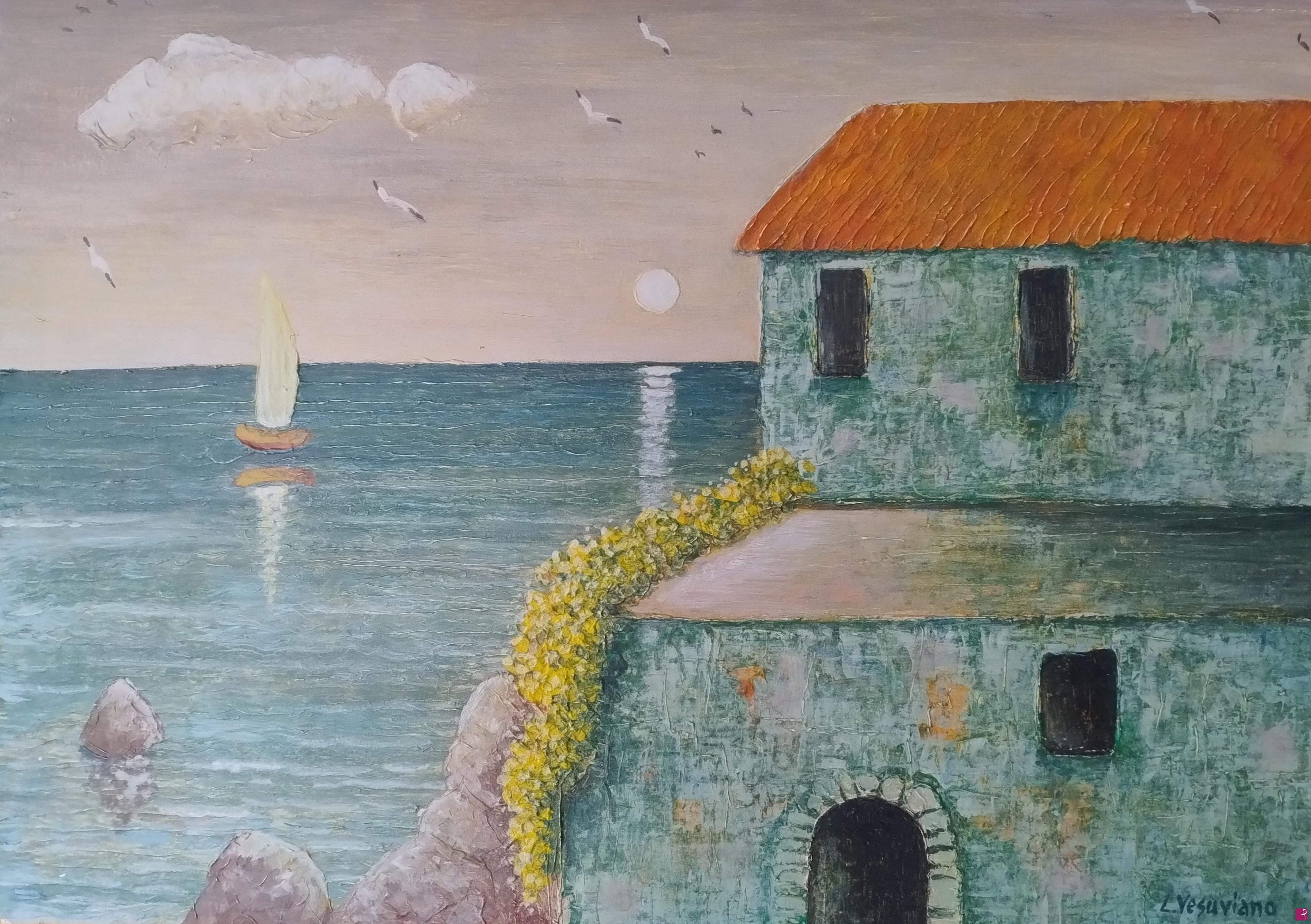 quadri in vendita online - Paesaggio marino 