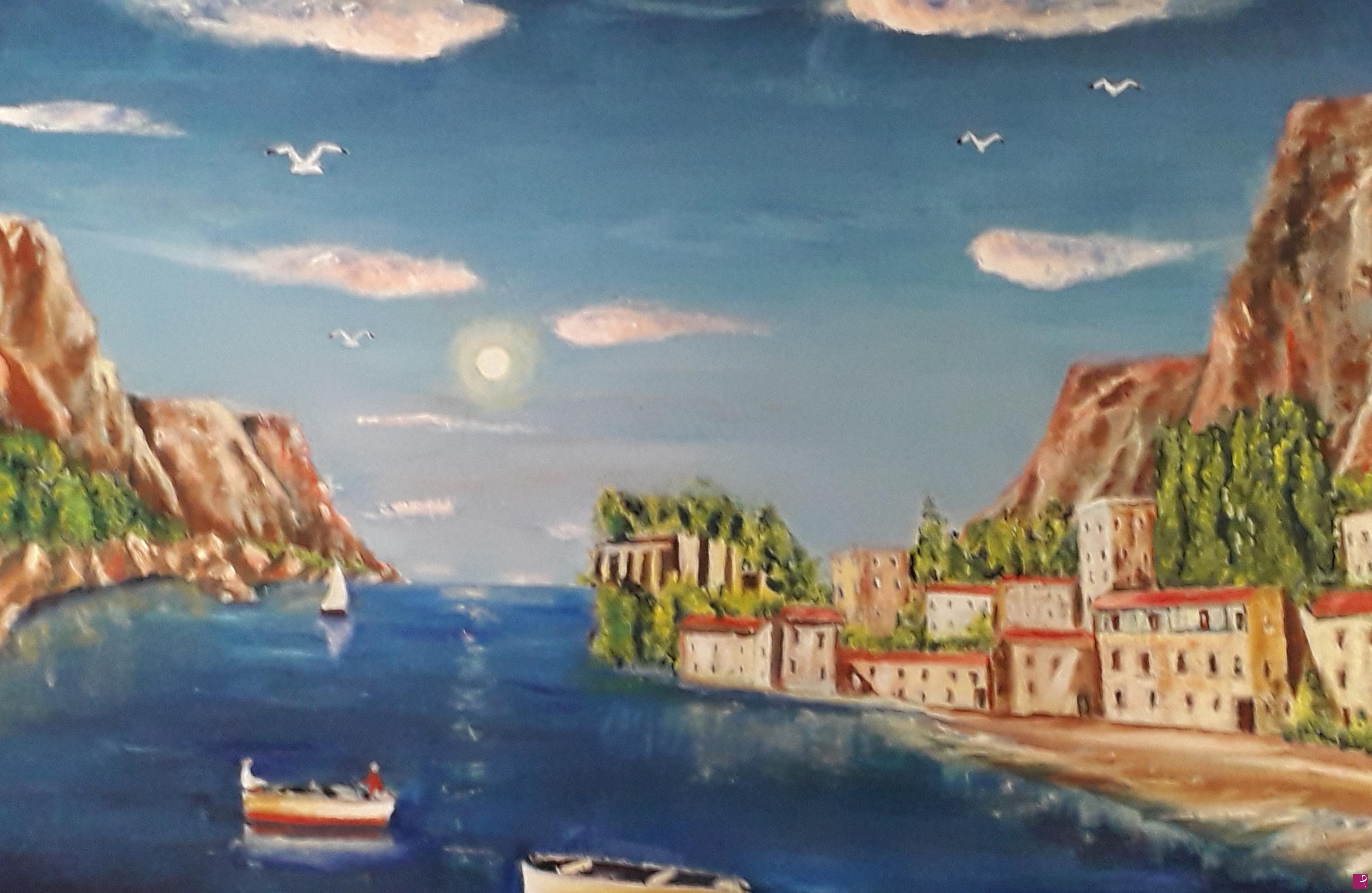 quadri in vendita online - Paesaggio marino