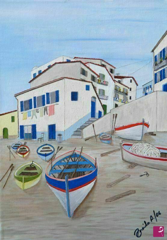 quadri in vendita online - PAESAGGIO MEDITERRANEO 1