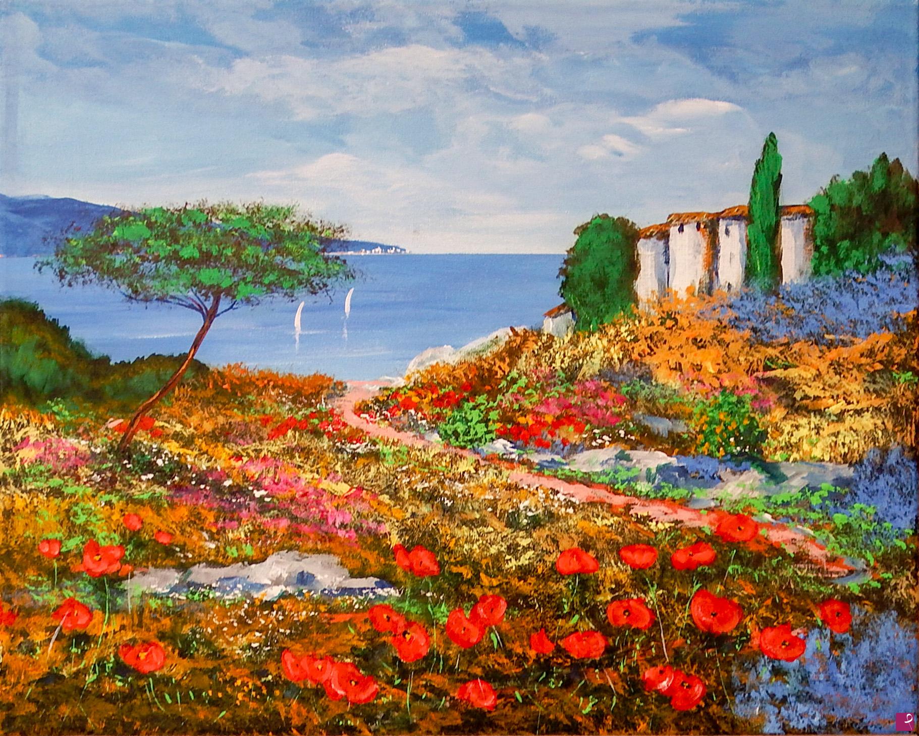 quadri in vendita online - Paesaggio mediterraneo
