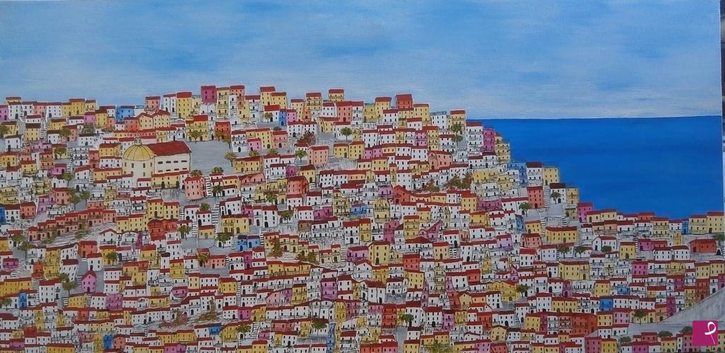 quadri in vendita online - Paesaggio mediterraneo 