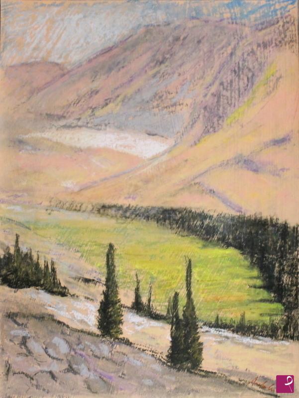 quadri in vendita online - paesaggio montanaro