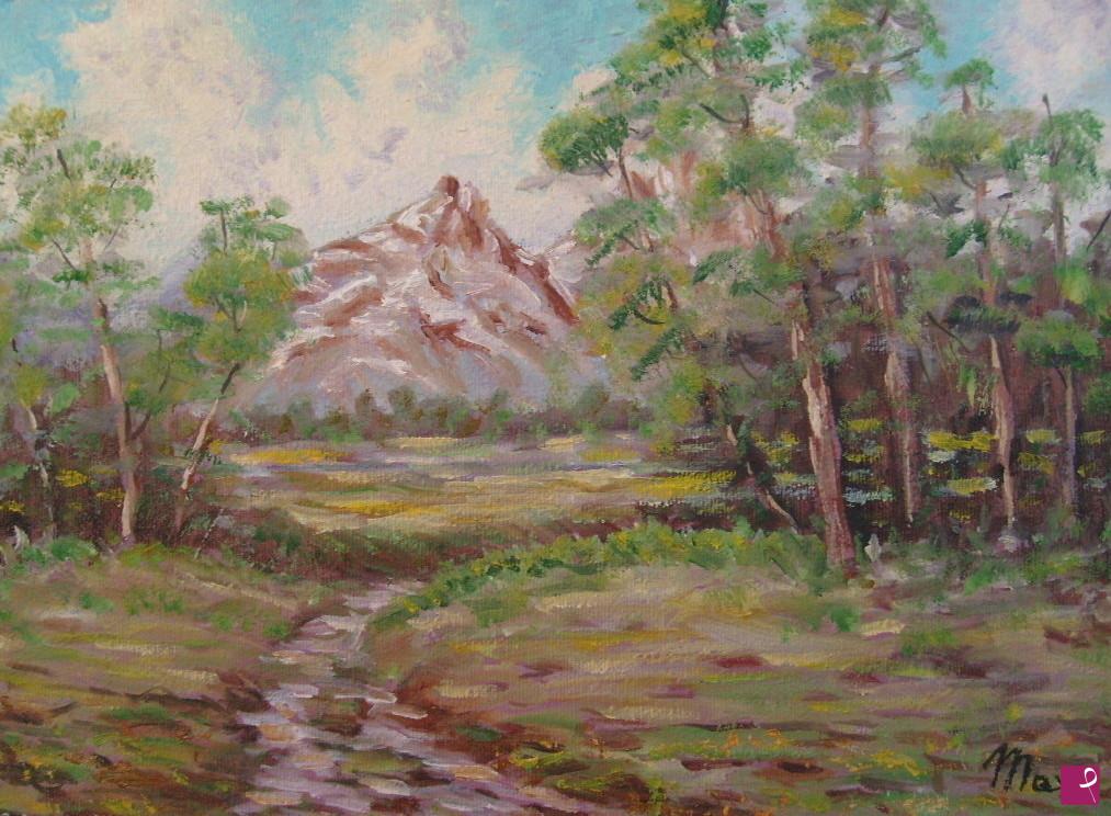 quadri in vendita online - PAESAGGIO MONTANO 