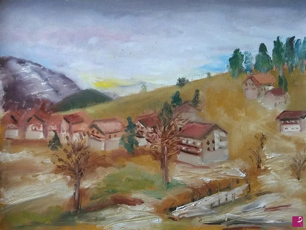 quadri in vendita online - Paesaggio montano