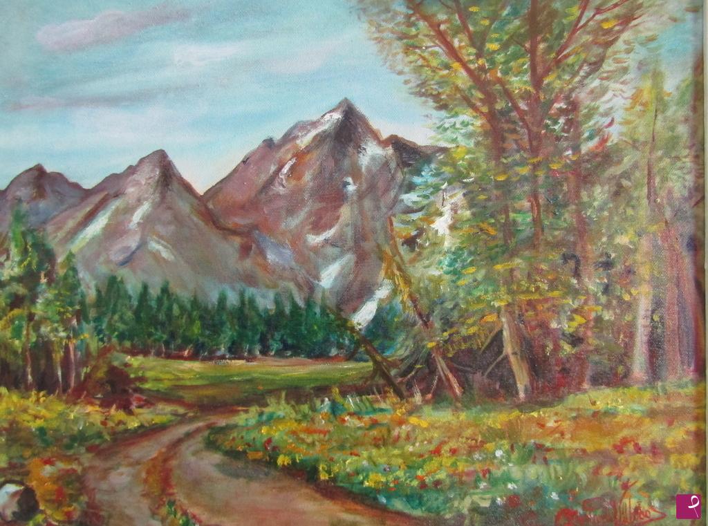quadri in vendita online - paesaggio montano