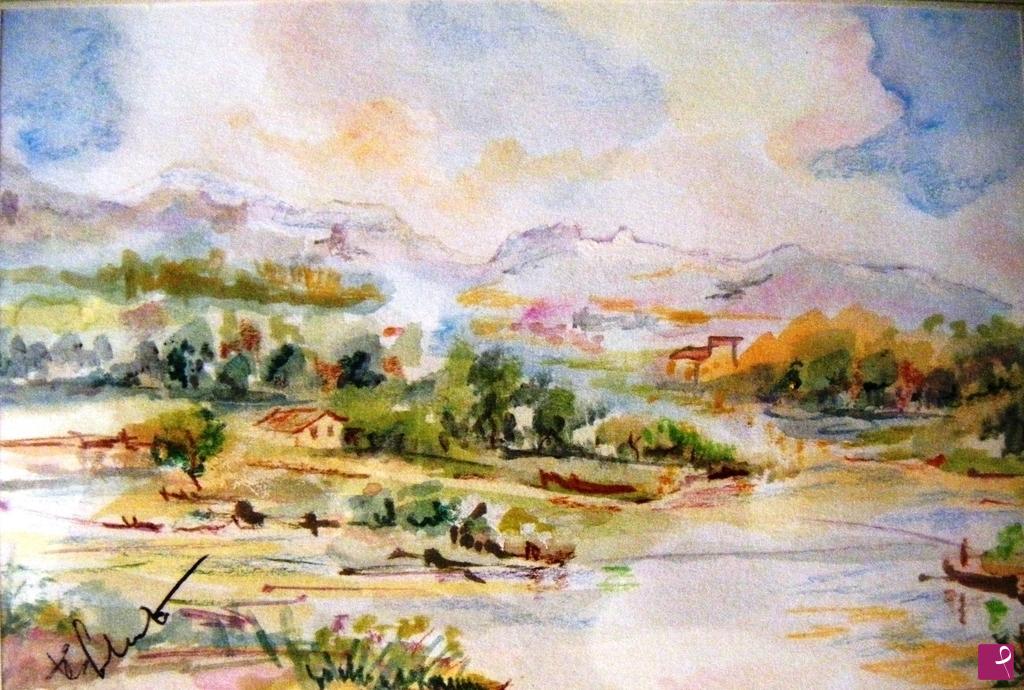 quadri in vendita online - Paesaggio montano