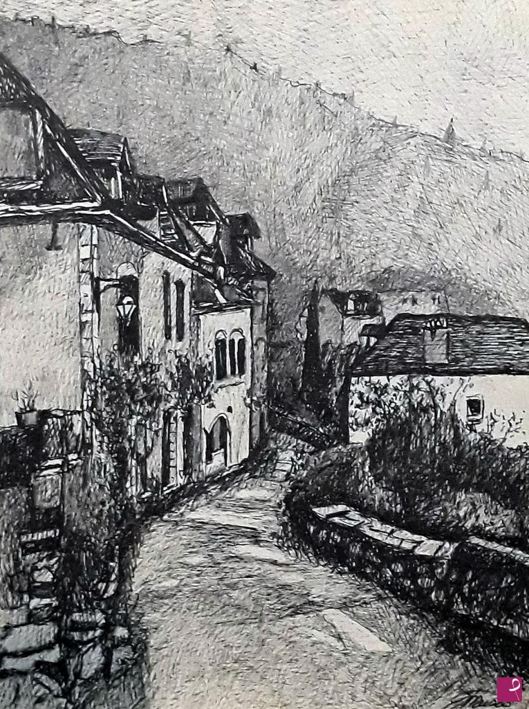 quadri in vendita online - Paesaggio montano