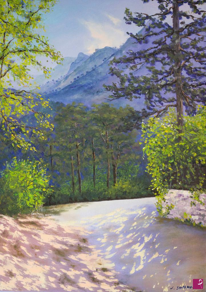 quadri in vendita online - Paesaggio montano