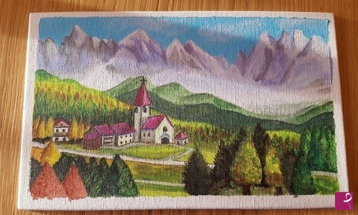 quadri in vendita online - Paesaggio montano