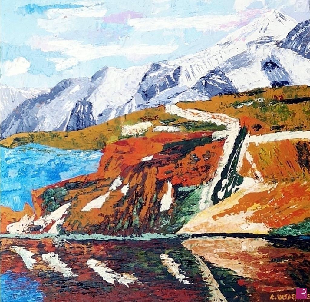 quadri in vendita online - PAESAGGIO MONTANO