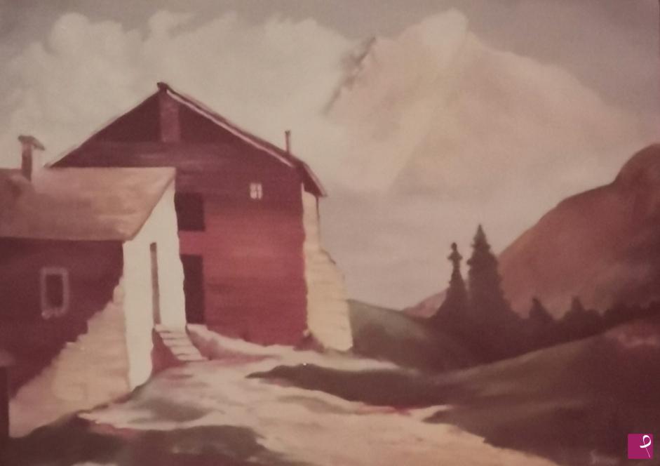 quadri in vendita online - Paesaggio montano