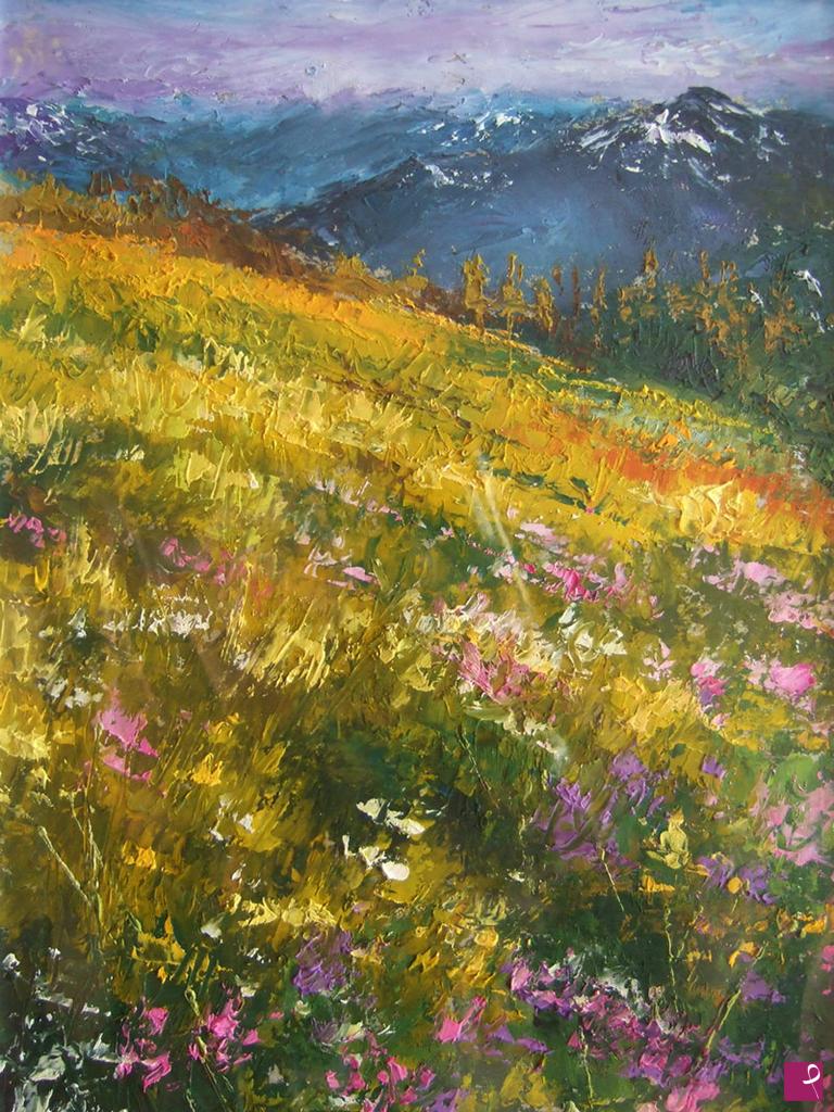 quadri in vendita online - Paesaggio montano