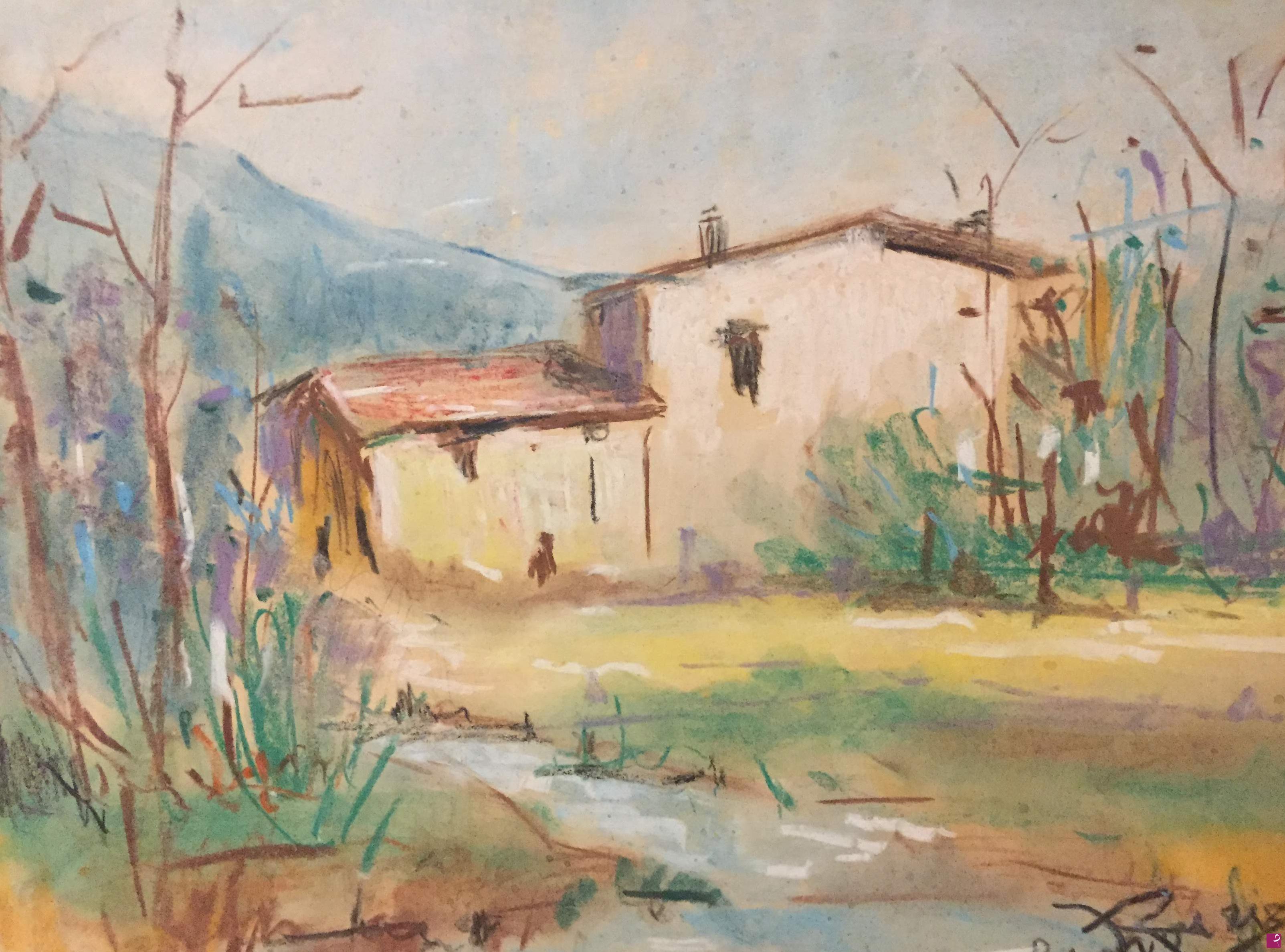 quadri in vendita online - Paesaggio montano