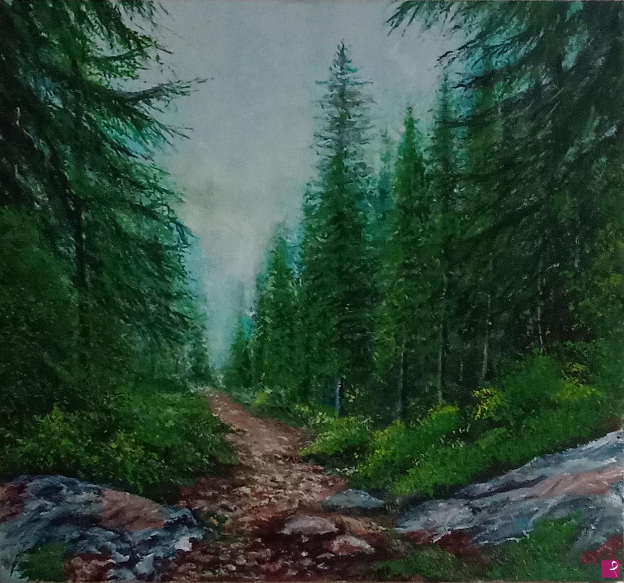 quadri in vendita online - paesaggio montano