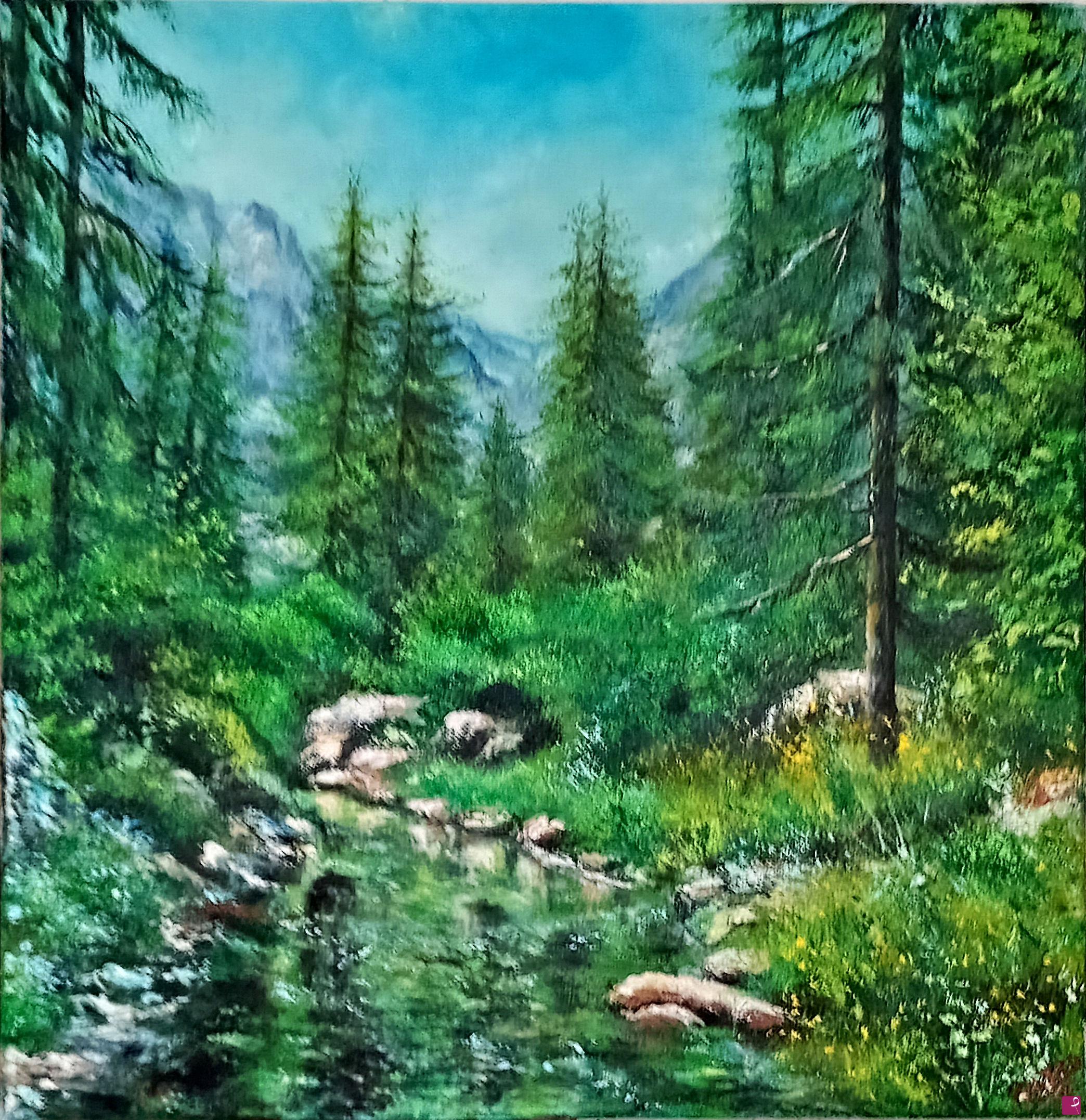 quadri in vendita online - paesaggio montano