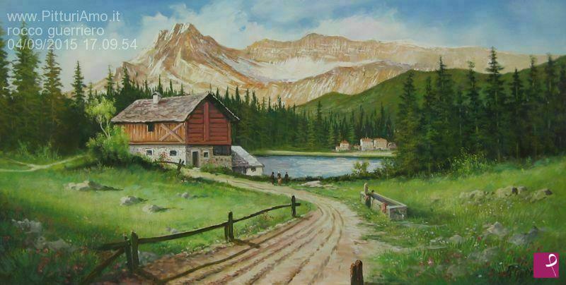quadri in vendita online - paesaggio montano