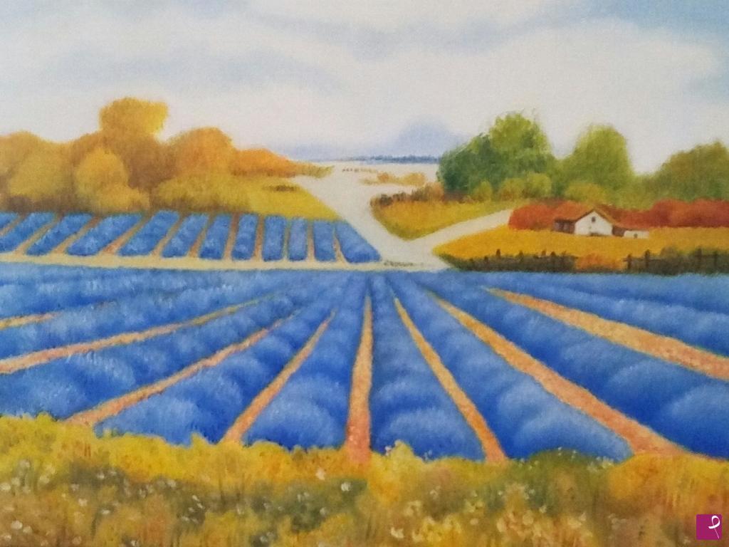 quadri in vendita online - Paesaggio provenzale