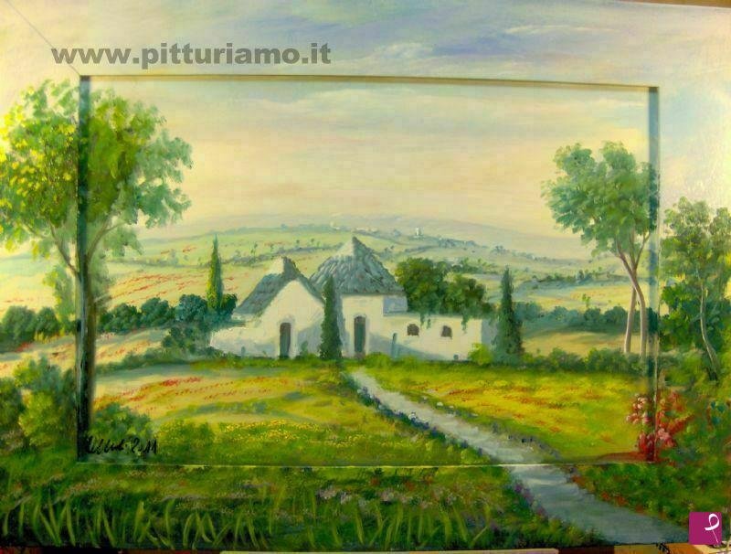 quadri in vendita online - Paesaggio Puglia 51 (Il Trullo)in agro di Ostuni -BR-
