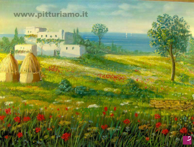 quadri in vendita online - Paesaggio Puglia 59 ( La Masseria) nel Gargano (FG)