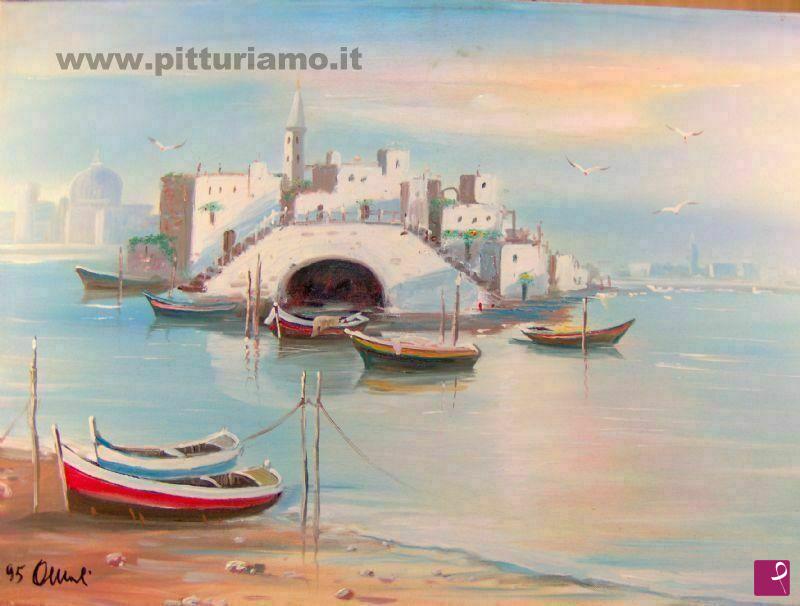 quadri in vendita online - Paesaggio Puglia art.49 (Porto Cesareo) Sul M.Jonio (LE)