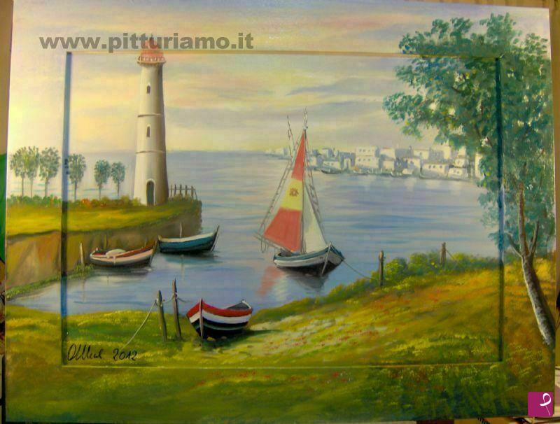 quadri in vendita online - Paesaggio Puglia art.54 (Gallipoli sul mar Jonio) Salento - LE-