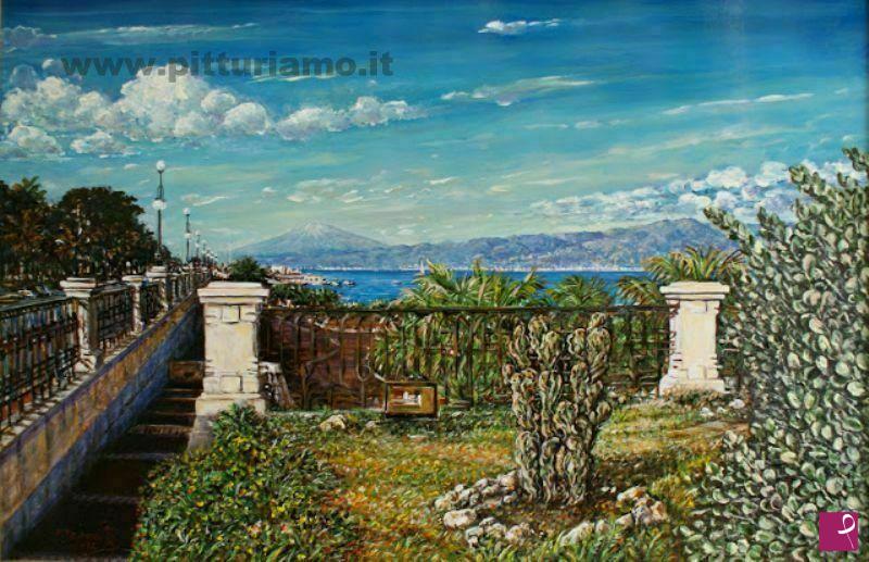 quadri in vendita online - Paesaggio reggino
