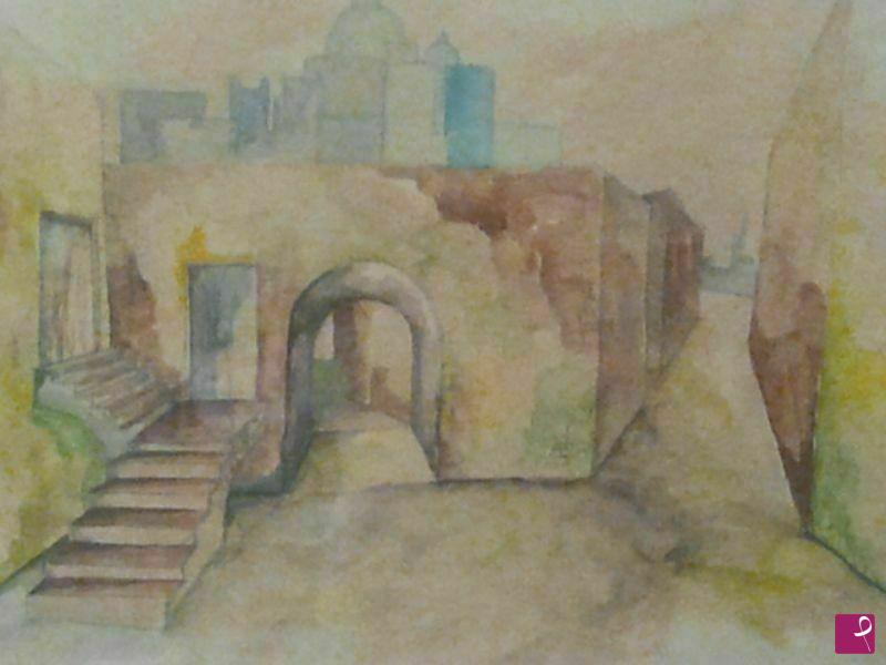 quadri in vendita online - PAESAGGIO ROMANO