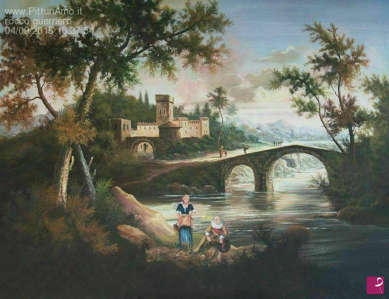 quadri in vendita online - paesaggio settecento n.1