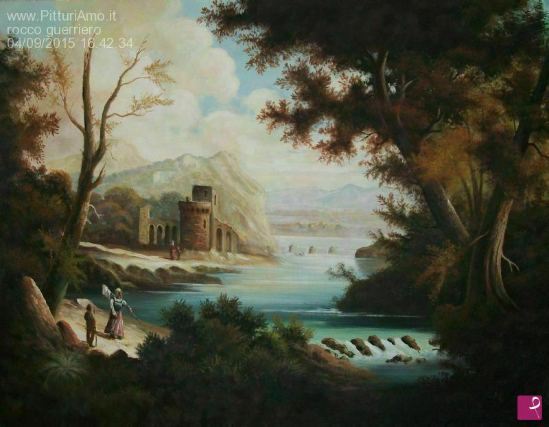 quadri in vendita online - paesaggio settecento n.3