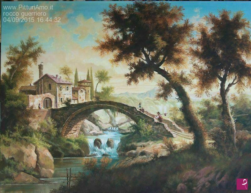 quadri in vendita online - paesaggio settecento n.4