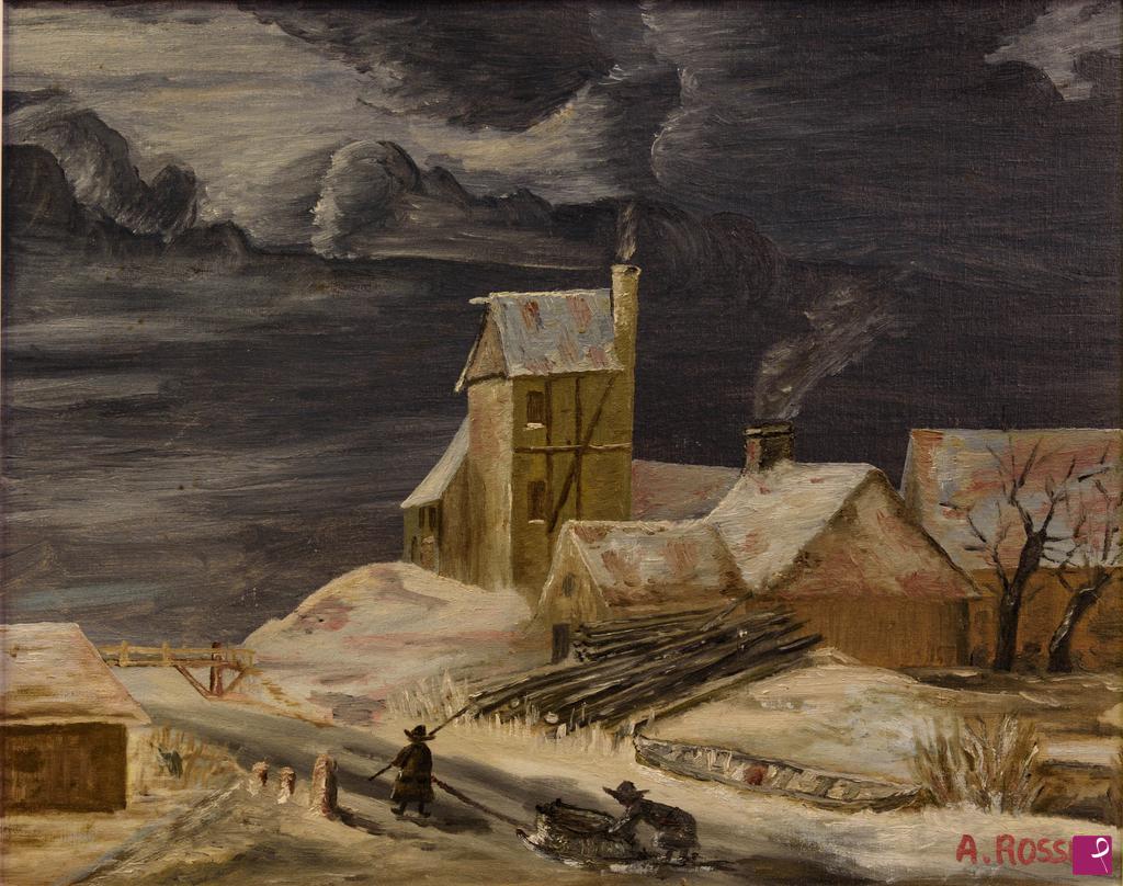 quadri in vendita online - PAESAGGIO SIBERIANO (1970)