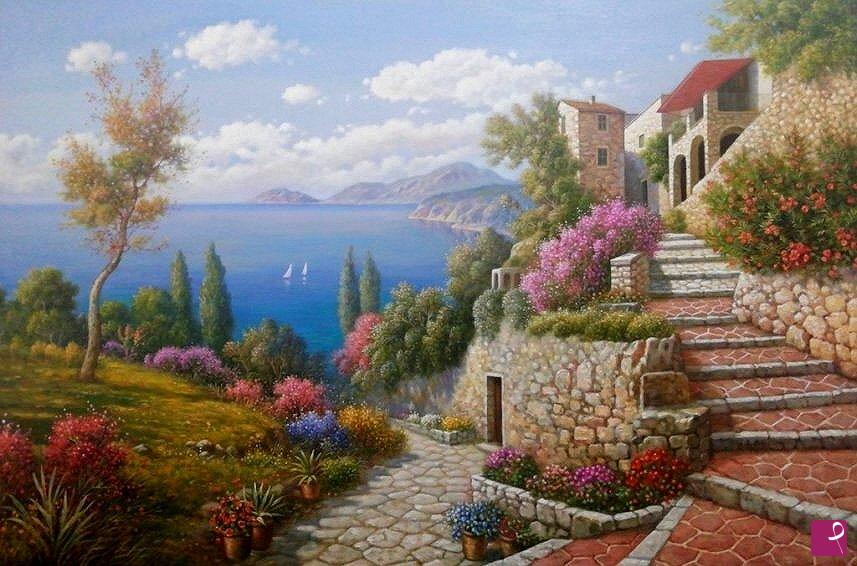 quadri in vendita online - Paesaggio siciliano