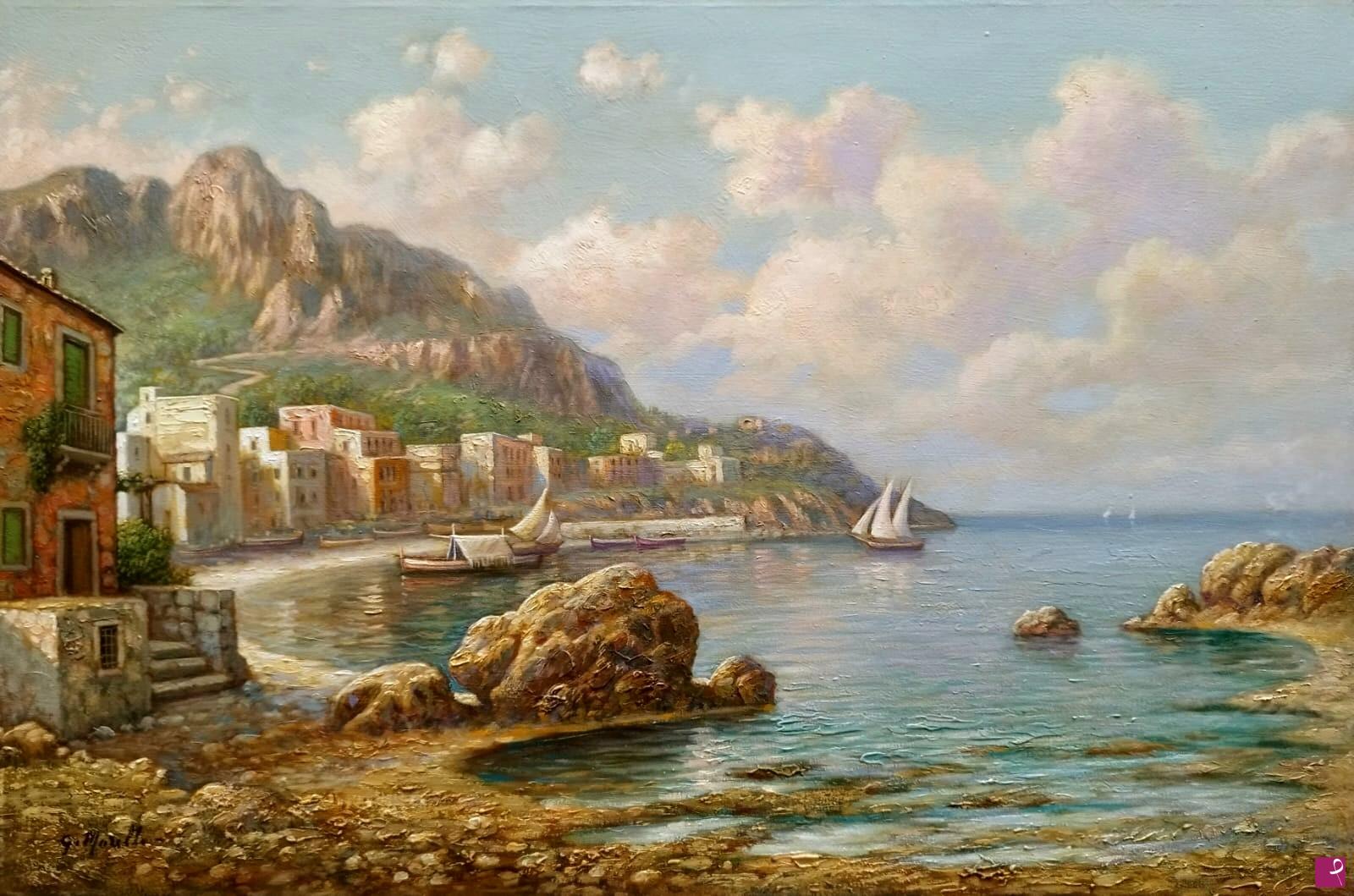 quadri in vendita online - Paesaggio siciliano 