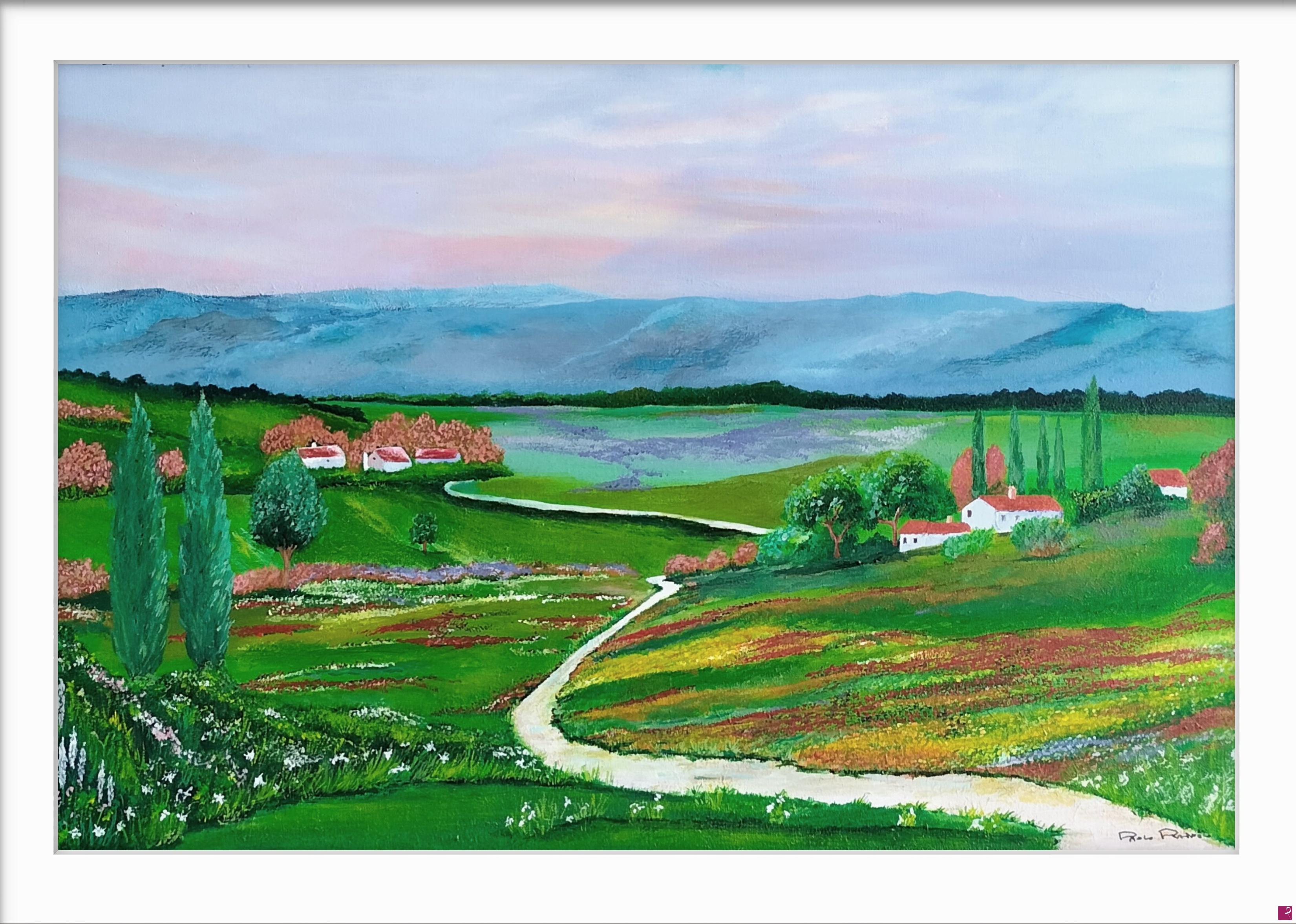 quadri in vendita online - Paesaggio toscana 