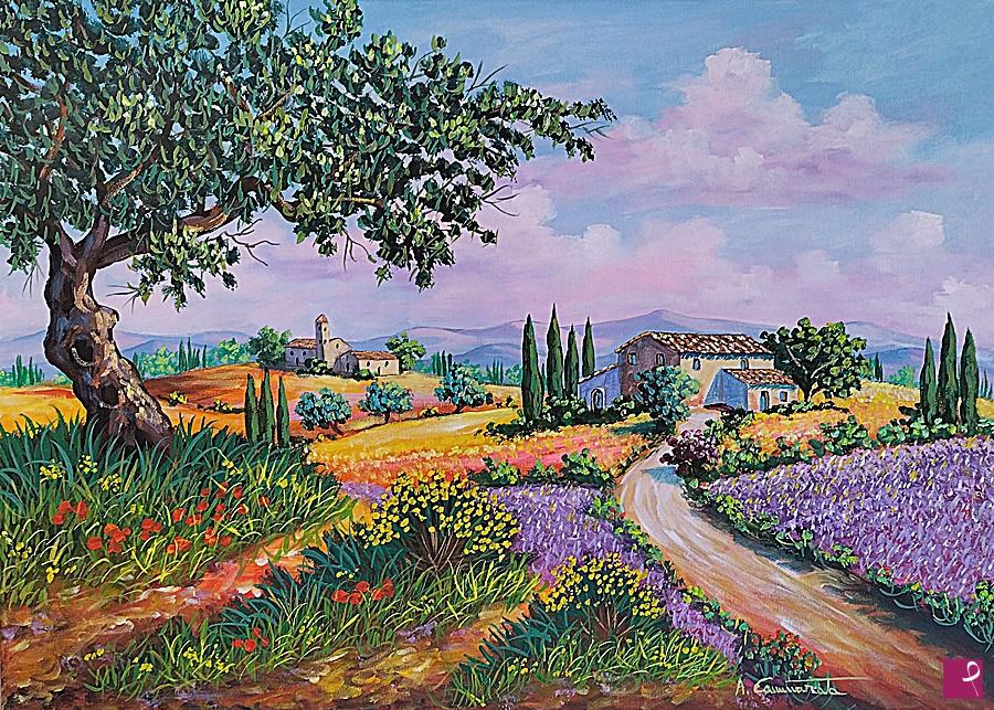 quadri in vendita online - Paesaggio toscano - www.paesaggicammarata.it