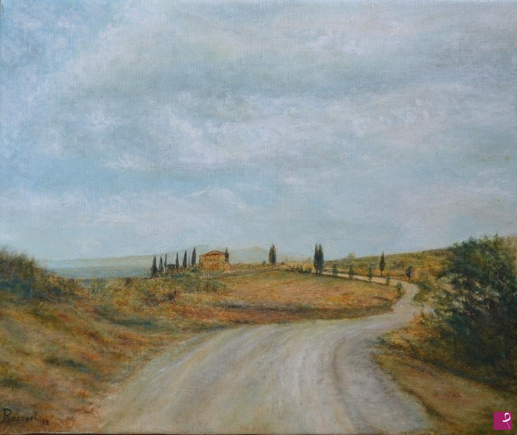 quadri in vendita online - Paesaggio toscano 1