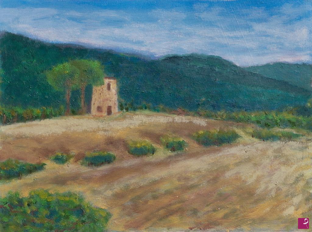 quadri in vendita online - Paesaggio toscano 2