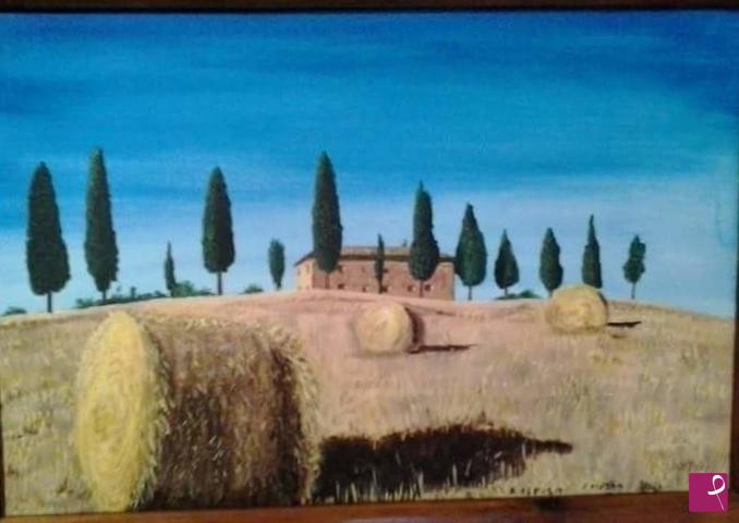 quadri in vendita online - Paesaggio toscano