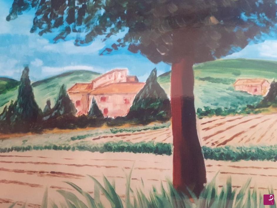 quadri in vendita online - Paesaggio toscano