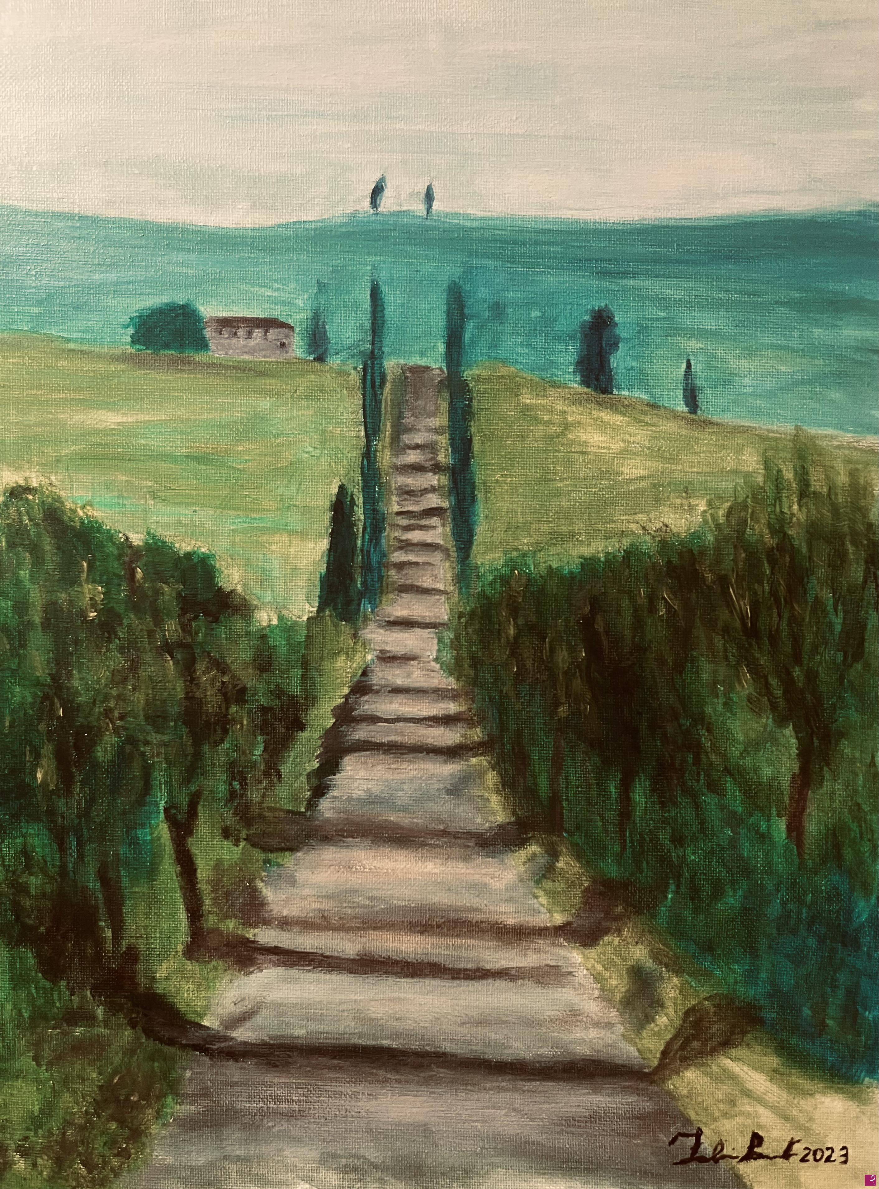 quadri in vendita online - Paesaggio Toscano