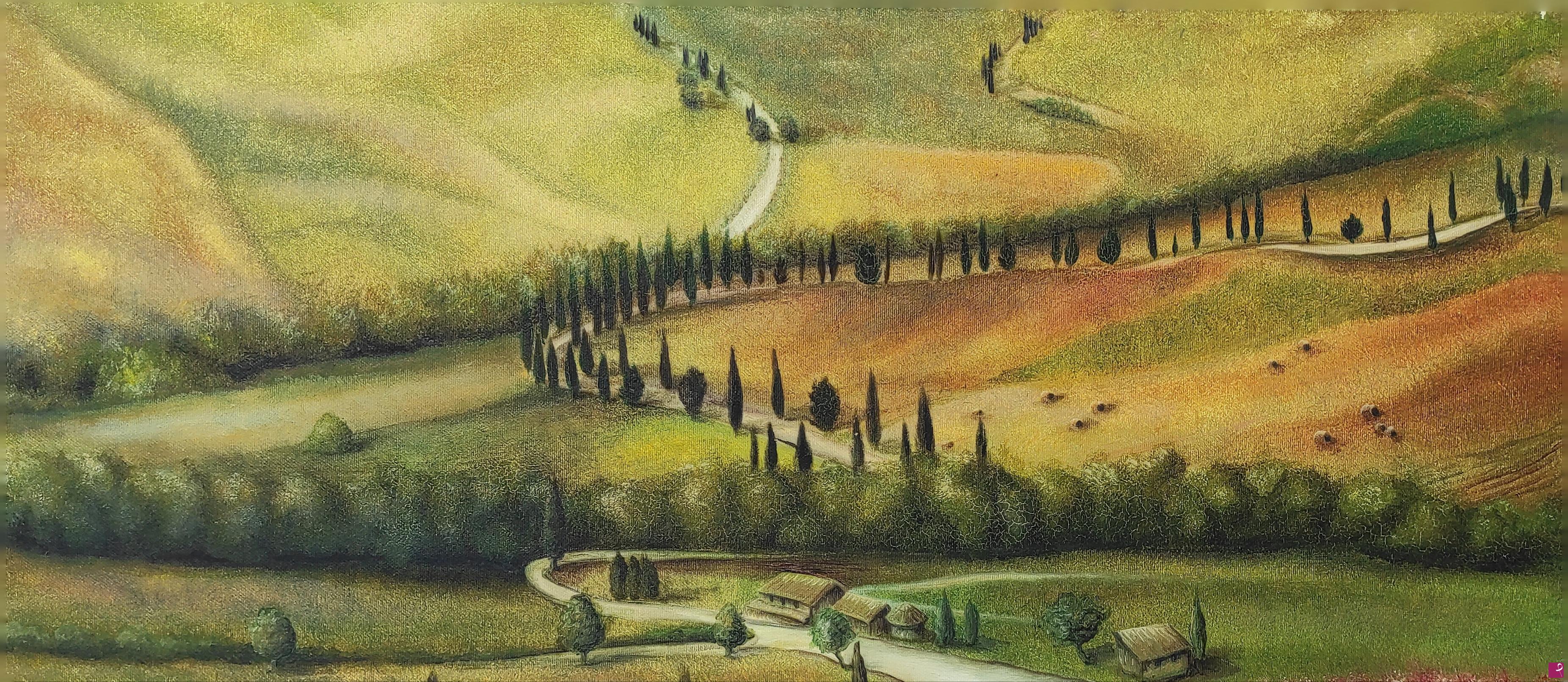 quadri in vendita online - Paesaggio toscano