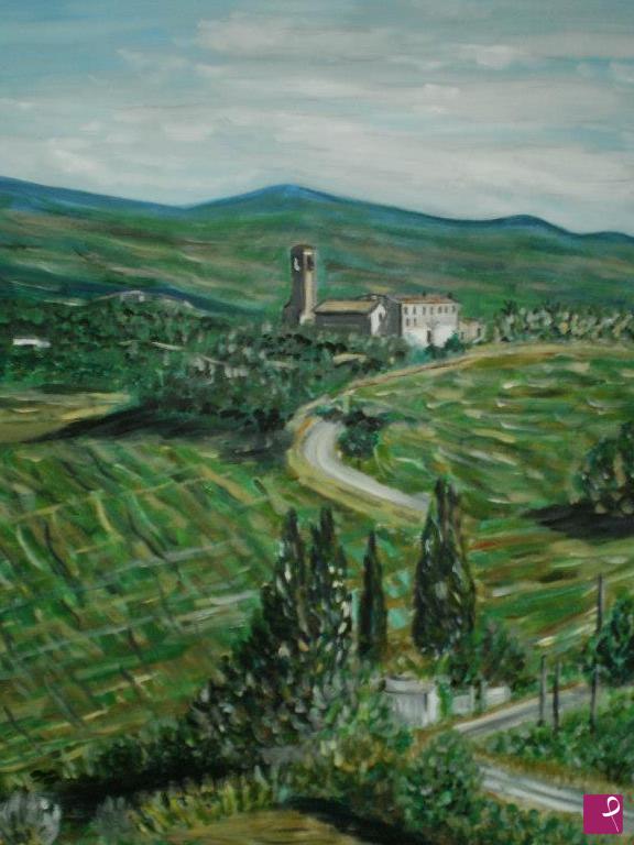 quadri in vendita online - Paesaggio toscano