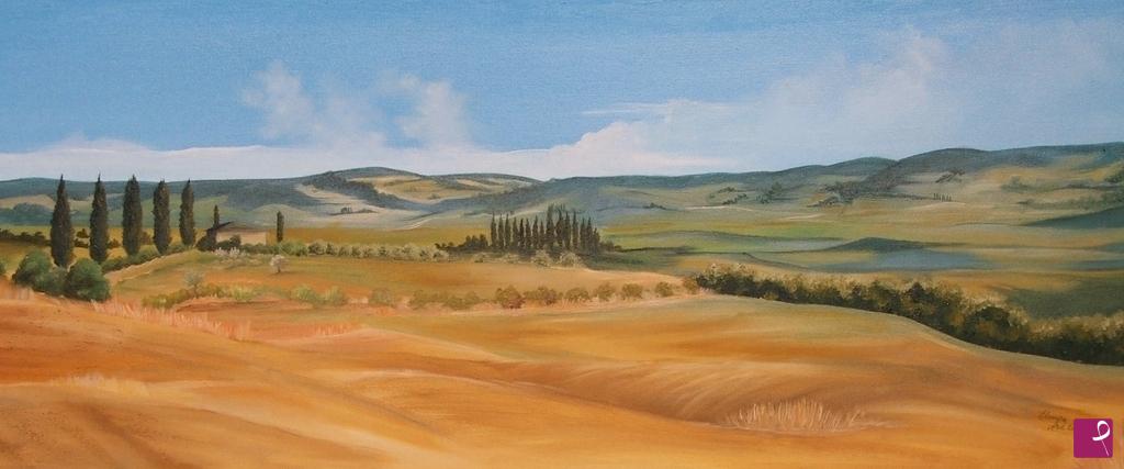 quadri in vendita online - Paesaggio Toscano